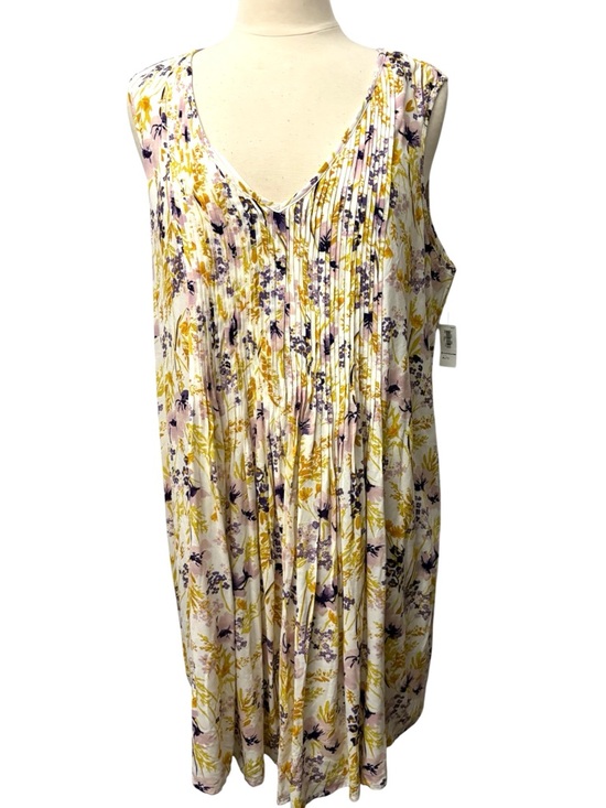 Old Navy Dresses & Skirts - Old Navy Pleated Front Floral Dress Size XL New